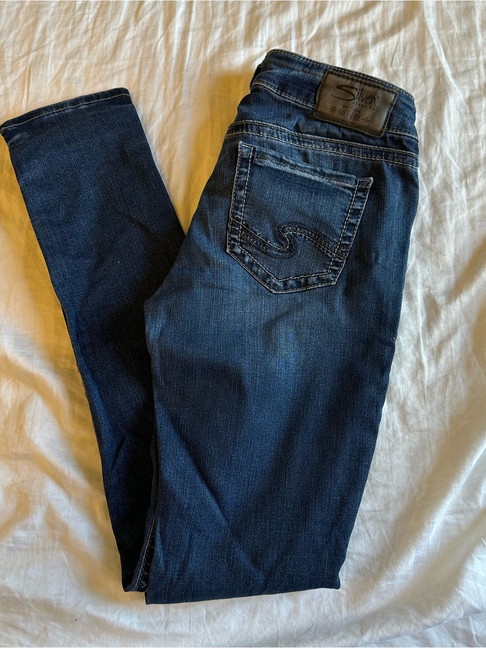 Silver Women's Skinny Jeans